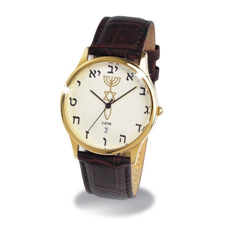 Uhr Menora-Davidstern-Ichthys