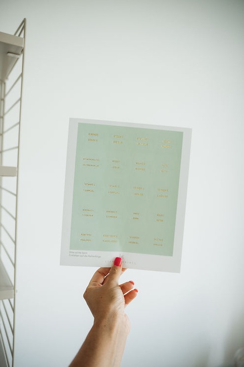 Bibel-Griffregister Salbeigrün Floral (liebezurbibel)