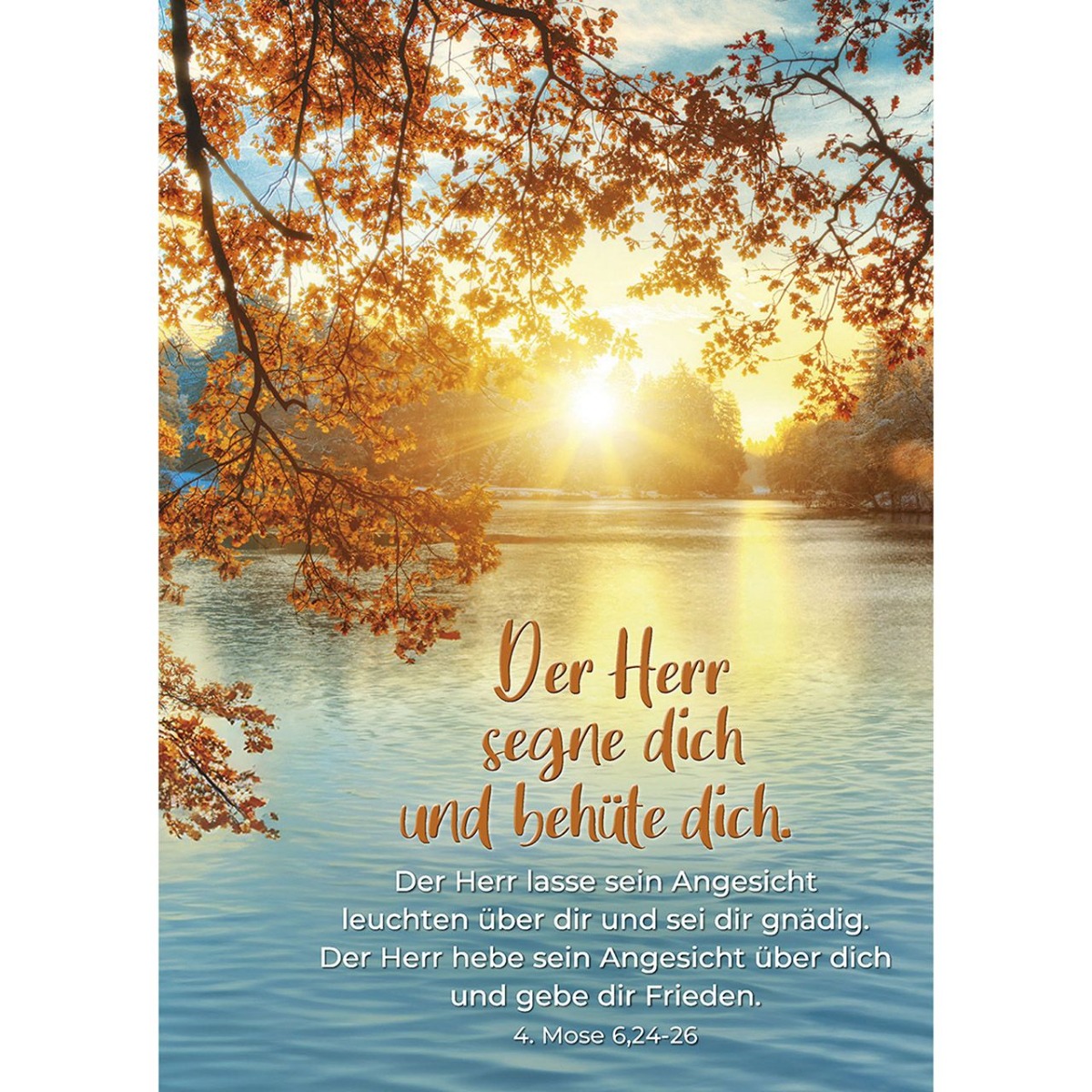 Postkarte  Der Herr segne dich und behüte dich 12 Ex.