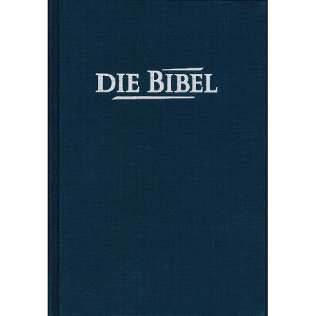 Taschenbibel, Hardcover, Leinen, Dunkelblau